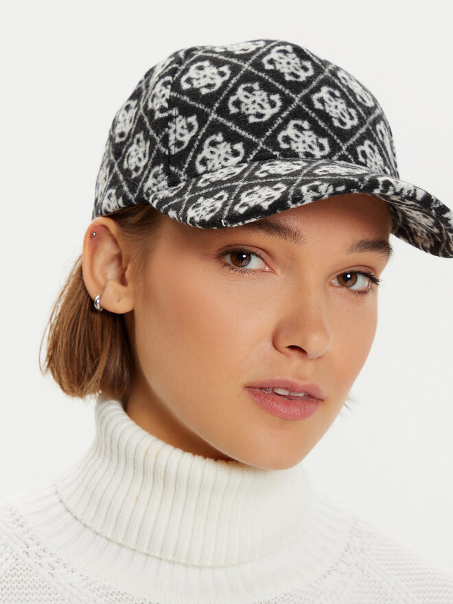 Guess Шапка с козирка Guess AW5186 POL03 Черен
