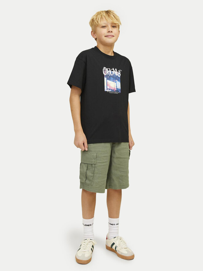 Jack&Jones Junior Jack&Jones Junior Camiseta Bushwick Blur 12263146 Negro Relaxed Fit
