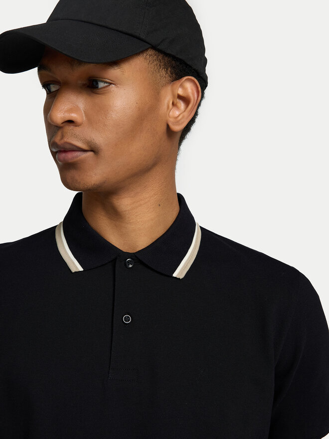Selected Homme Selected Homme Polo majica 16095852 Črna Slim Fit