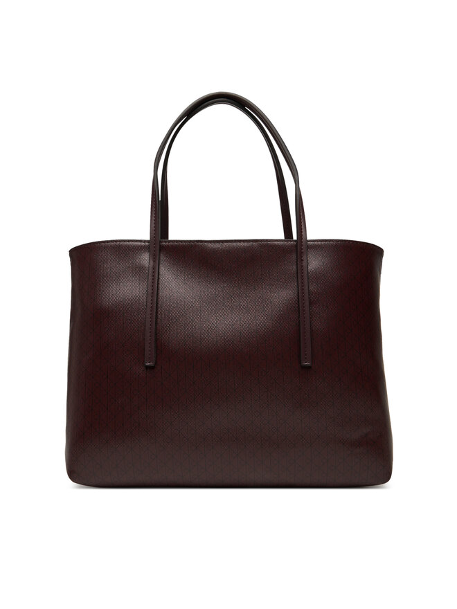 Calvin Klein Handtasche Calvin Klein Emblem Aop Small Tote LV04F3267G Dunkelrot