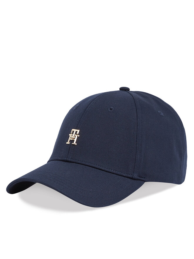 Tommy Hilfiger Czapka z daszkiem Tommy Hilfiger Elevated Chic Cap AW0AW17128 Granatowy