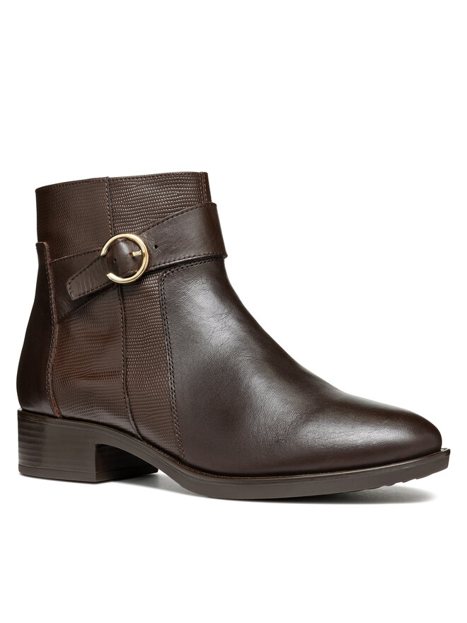 Geox Polokozačky Geox D Felicity D46G1A 04304 C6021 Hnědá