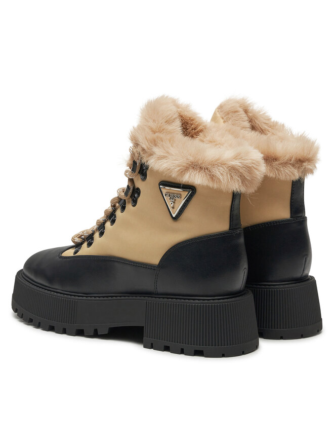 Guess Trapper stila apavi Guess Rezim FLFREZ ELE10 Bēšs
