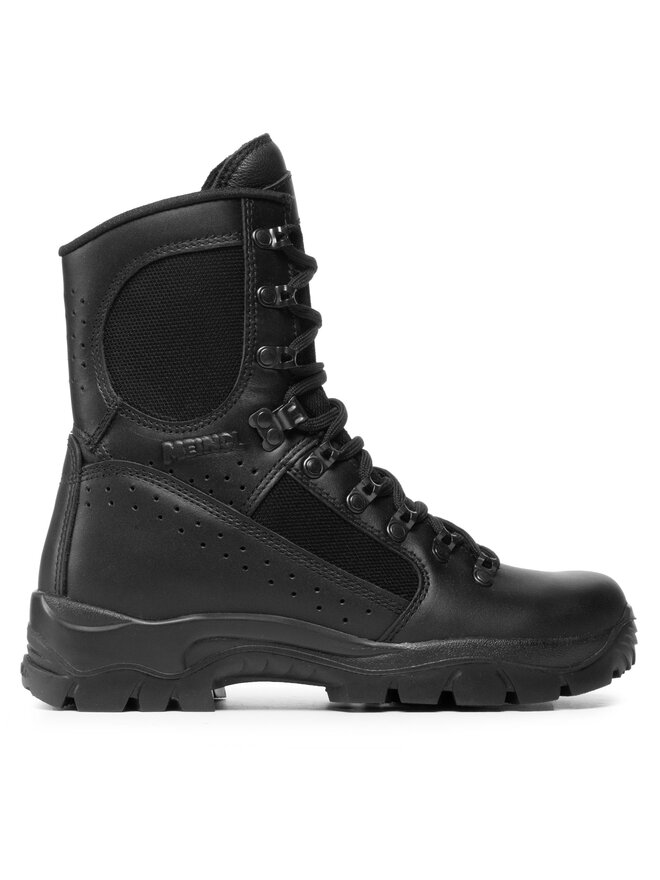 Meindl Schnürstiefeletten Meindl Kampfstiefel Leic 3673P Schwarz