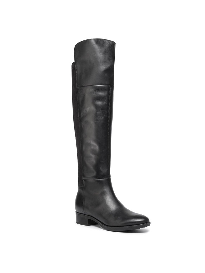Geox Overknees Geox D Felicity I D94G1I 085JZ C9999 Schwarz
