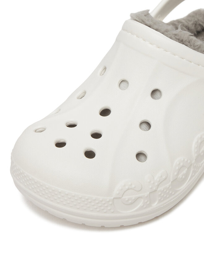 Crocs Şlapi Crocs C-BAYA LINED CLOG K 207500-11H Alb