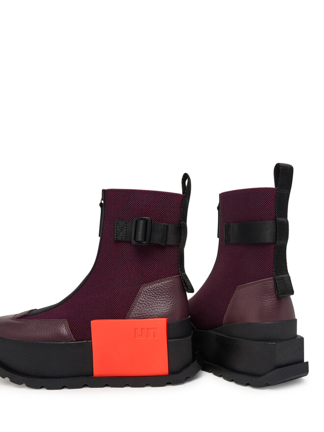 United Nude Stiefeletten United Nude Roko Bootie III 11044993165 Dunkelrot