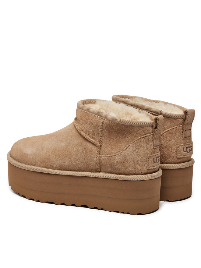 Ugg Μπότες Χιονιού Ugg Classic Ultra Mini Platform 1135092 Μπεζ