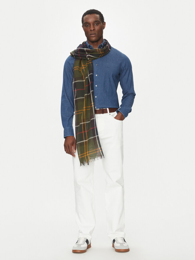 Barbour Szal Barbour Welton Tartan USC0315TN11 Zielony