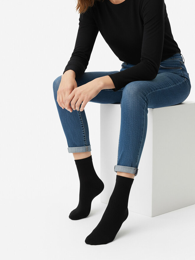 Nine West Lange Socken Nine West CEO_BR_NW_25081_W_AW25 (3 PACK) Schwarz