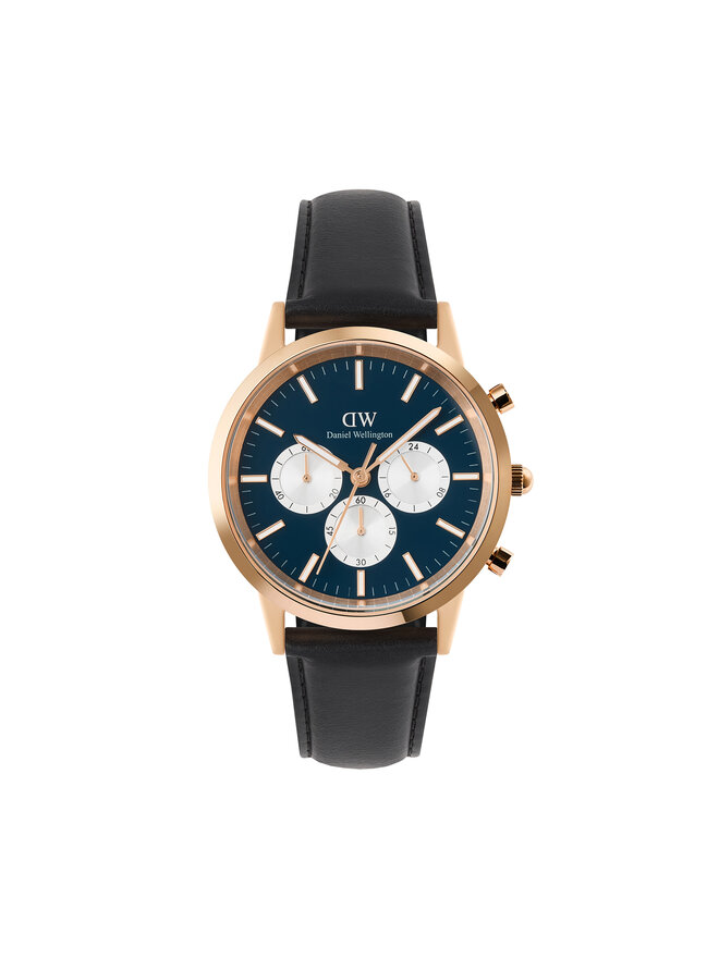 Daniel Wellington Годинник Daniel Wellington Iconic Chronograph St Mawes Arctic Panda DW00100877 Чорний