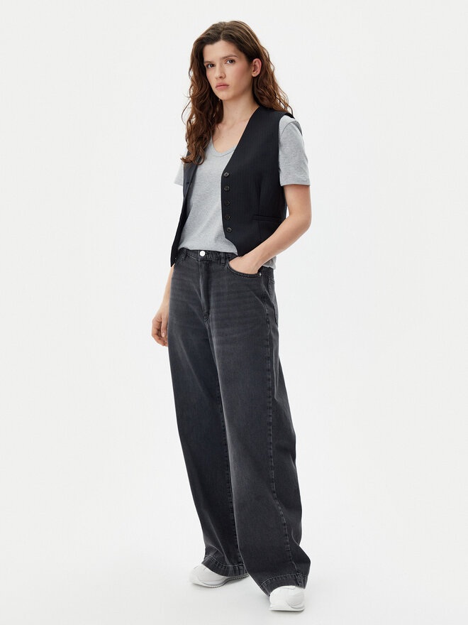 Gap Gap Póló 740140-01 Szürke Regular Fit