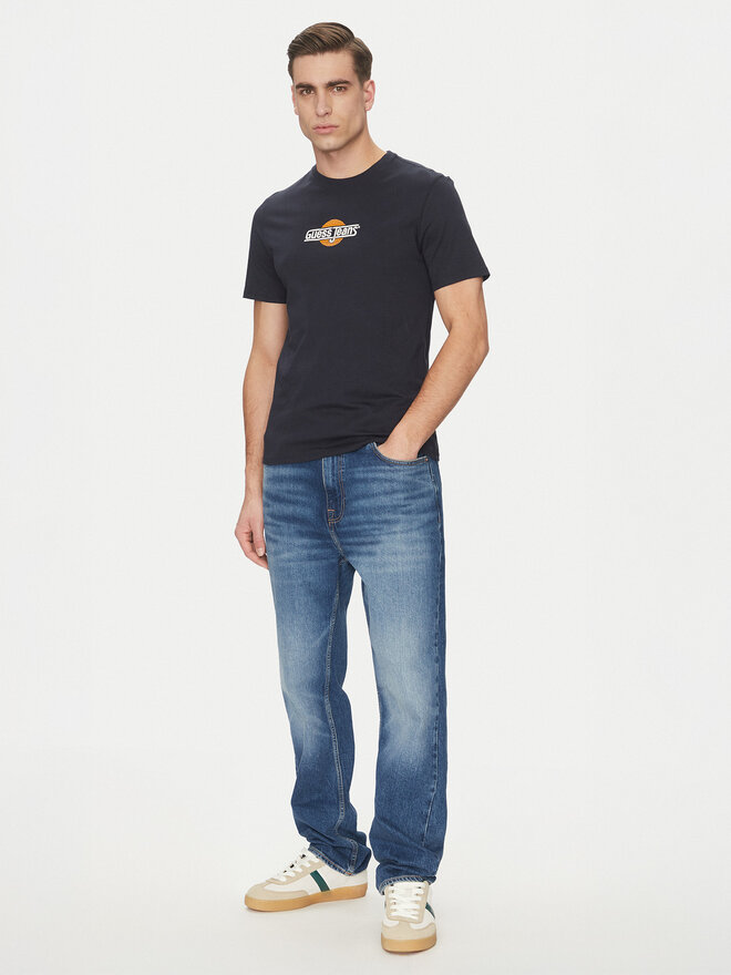 Guess Jeans Guess Jeans Póló M5GI23 K8HM0 Sötétkék Slim Fit