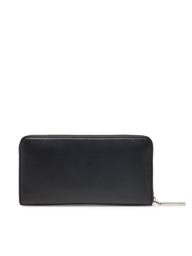 Calvin Klein Голям дамски портфейл Calvin Klein Embossed Logo Large Zip Around K60K612952 Черен