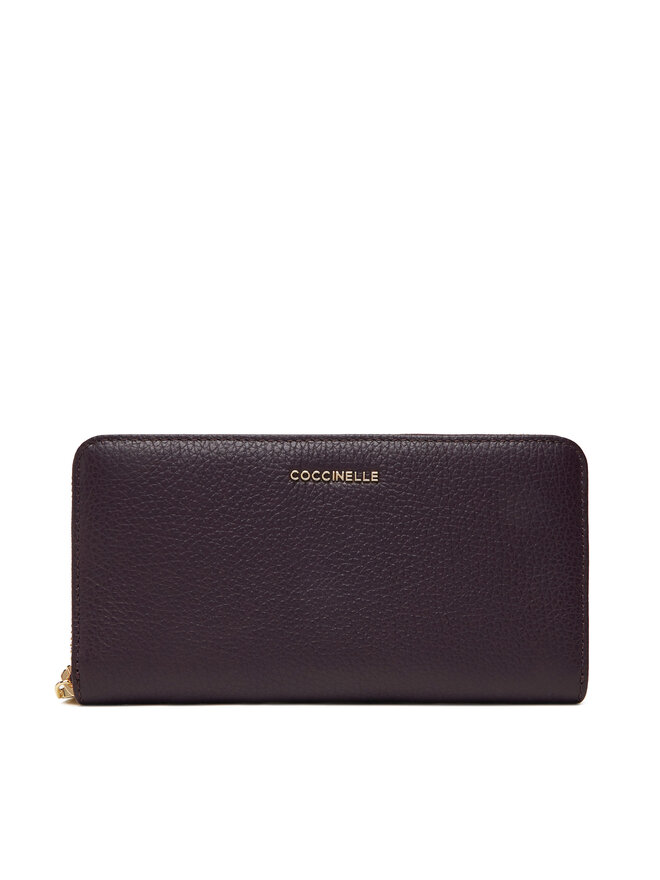 Coccinelle Cartera grande para mujer Coccinelle MW5 Metallic Soft E2 MW5 11 04 01 Violeta