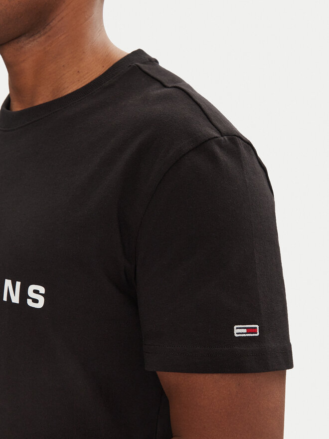 Tommy Jeans Tommy Jeans Marškinėliai Signature Dna DM0DM20817 Juoda Regular Fit