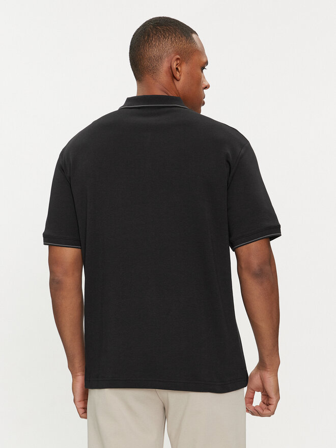 Calvin Klein Calvin Klein Poloshirt Logo Tape K10K112463 Schwarz Regular Fit