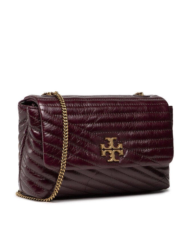 Tory Burch Táska Tory Burch Kira Chevron Glazed Mini Bag 84008 Bordó