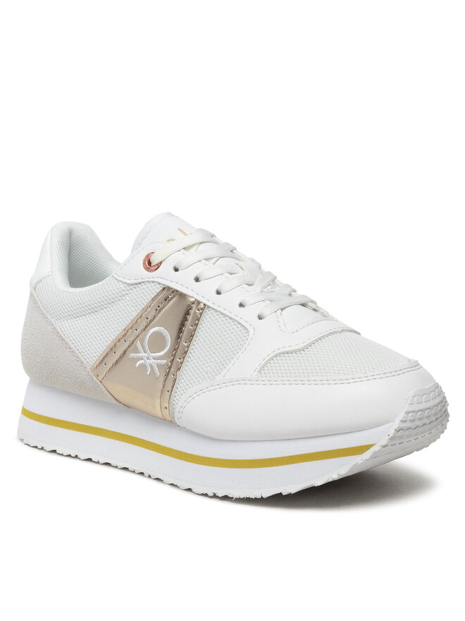 Sneakers United Colors Of Benetton Bull Metal BTW213200 WeiB eschuhe