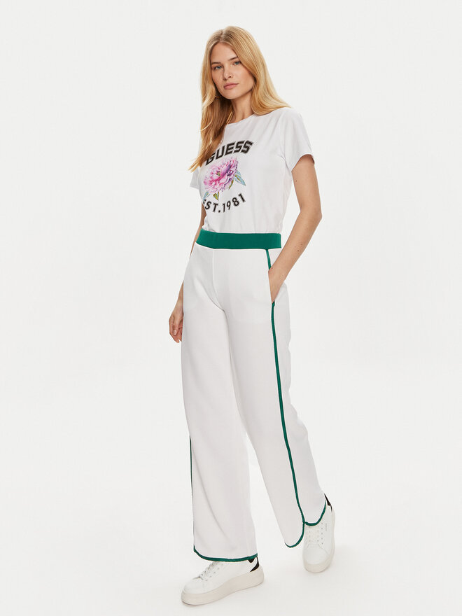 Guess Guess Camiseta Peony V4YI15 J1314 Blanco Regular Fit
