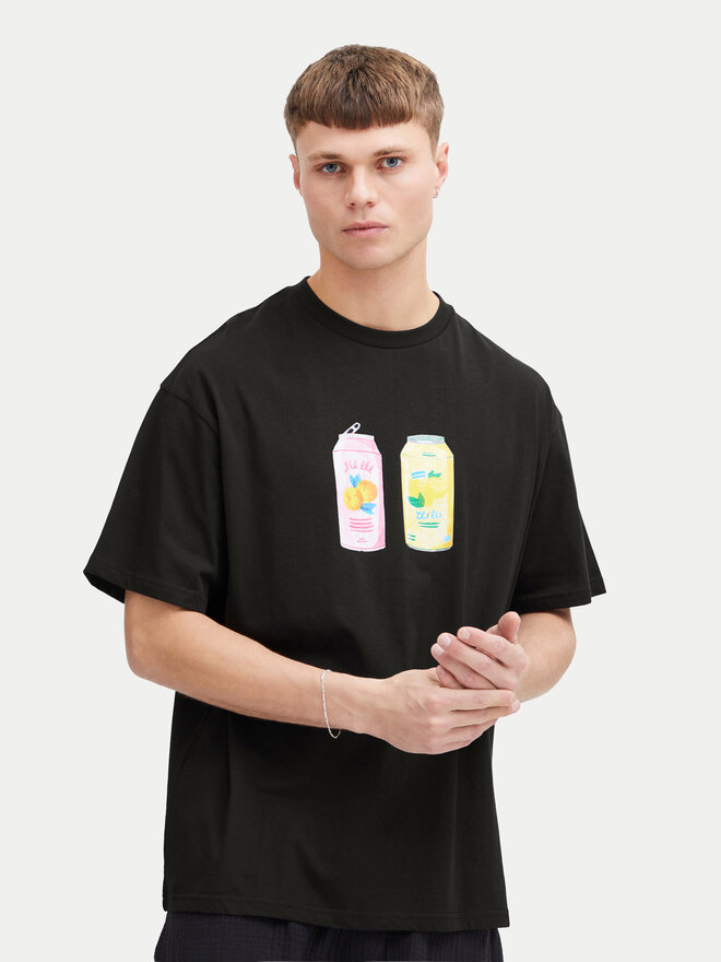 Solid Solid Camiseta 21108243 Negro Relaxed Fit