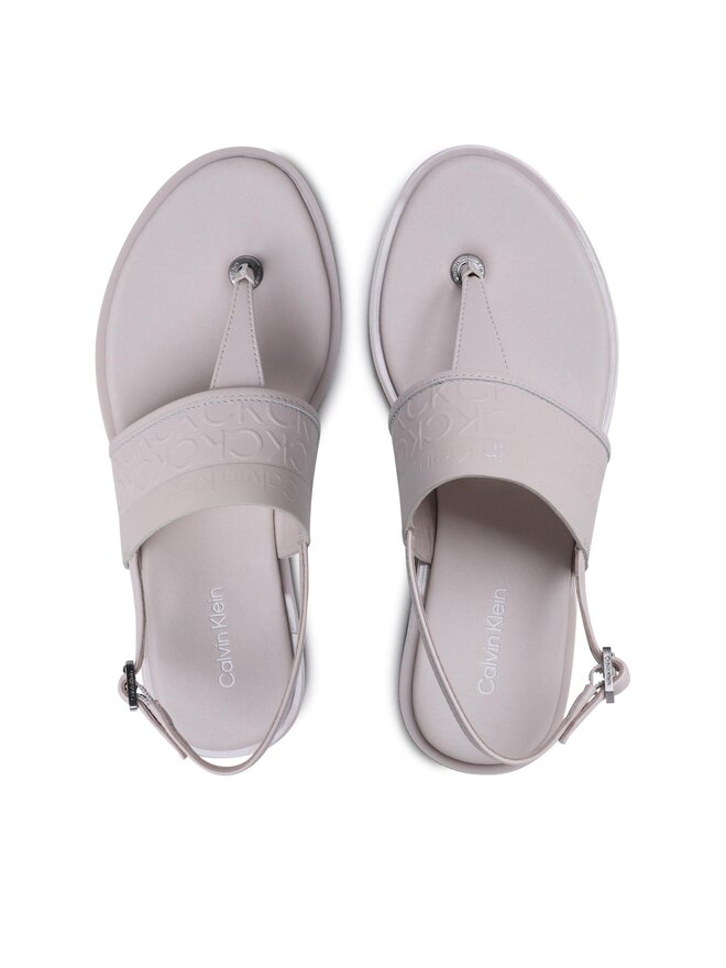 Calvin Klein Sandály Calvin Klein Almond Tp Sandal HW0HW01536 Écru
