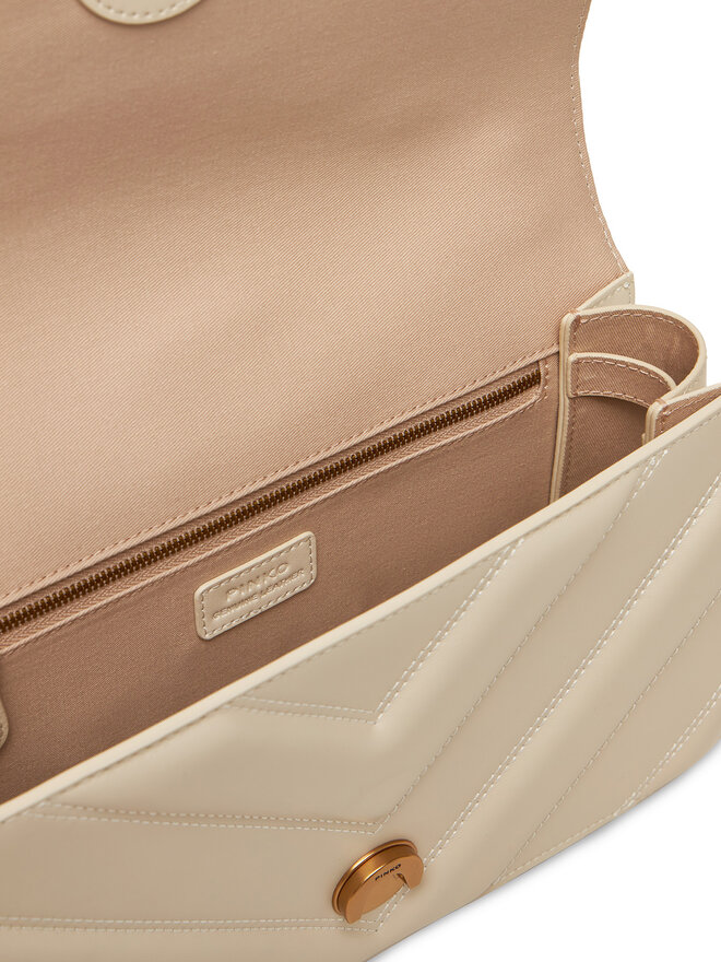PINKO Handtasche PINKO Love One Classic Light Dc PE 25 PLTT 104549 A26Z Écru