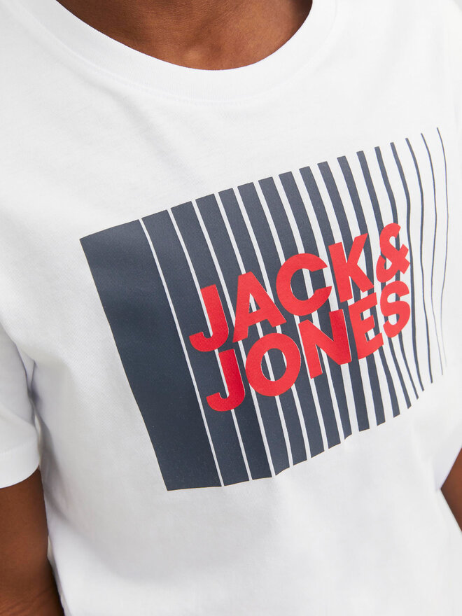 Jack&Jones Junior Jack&Jones Junior Camiseta Corp Logo 12257365 Blanco Standard Fit