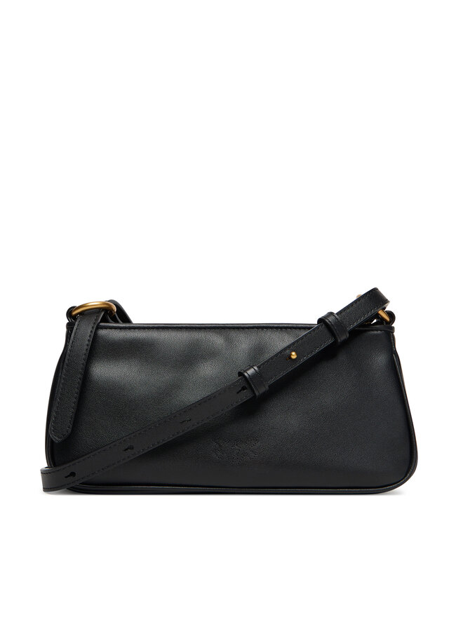 PINKO Handtasche PINKO Half Moon Baguette Mini AI 25-26 PLTT 105069 A0QO Schwarz