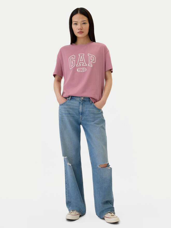 Gap Gap Marškinėliai 500012-03 Rožinė Oversize