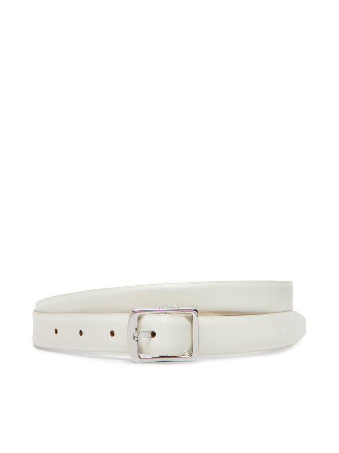 Calvin Klein Cinturón para mujer Calvin Klein Classic Square Buckle Belt 20Mm LV04F7036G Blanco