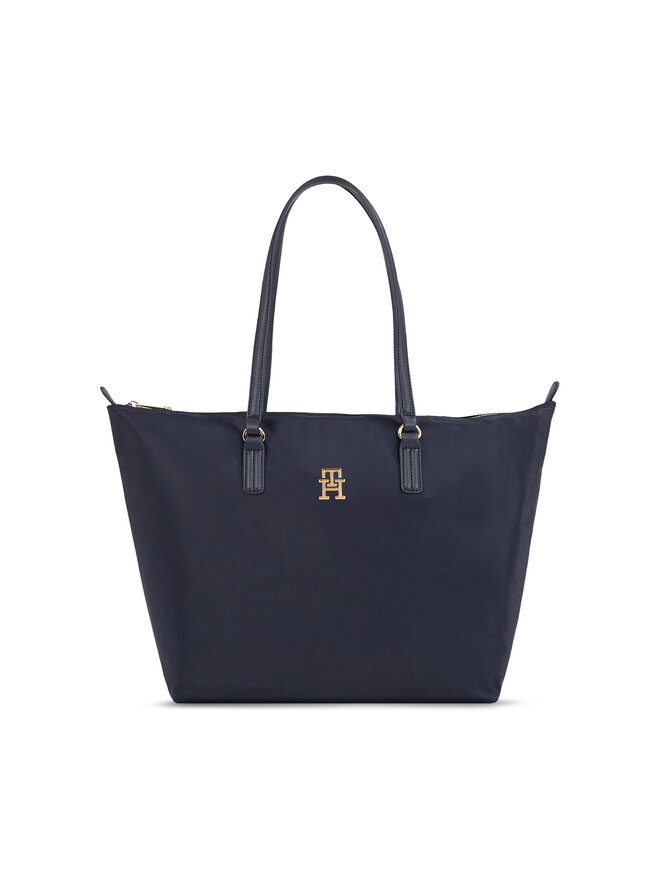 Tommy Hilfiger Borsetta Tommy Hilfiger Poppy Th Tote AW0AW15639 Blu scuro