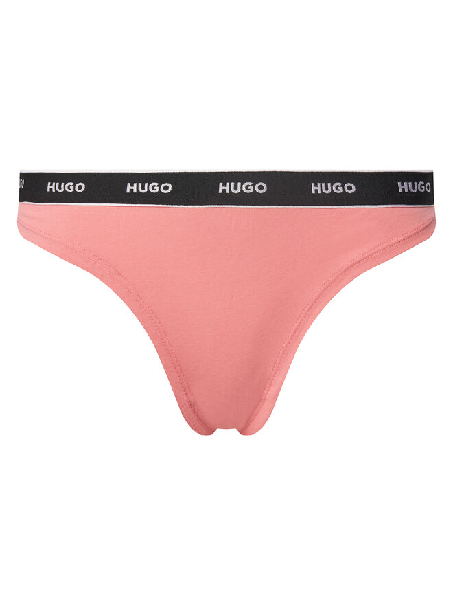 HUGO HUGO Σετ 3 τεμάχια στρίνγκ Triplet Thong Stripe 50545680 Έγχρωμο