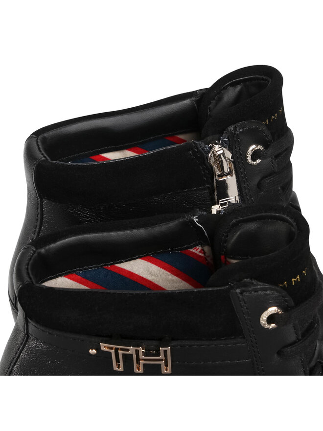 Tommy Hilfiger Sneakers Tommy Hilfiger Hardware Sneaker Wedge FW0FW04303 Schwarz