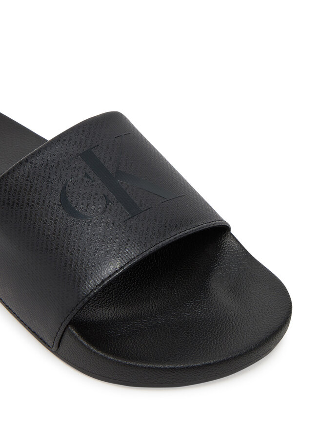 Calvin Klein Jeans Papucs Calvin Klein Jeans Slide Aop Print YM0YM01269 Fekete