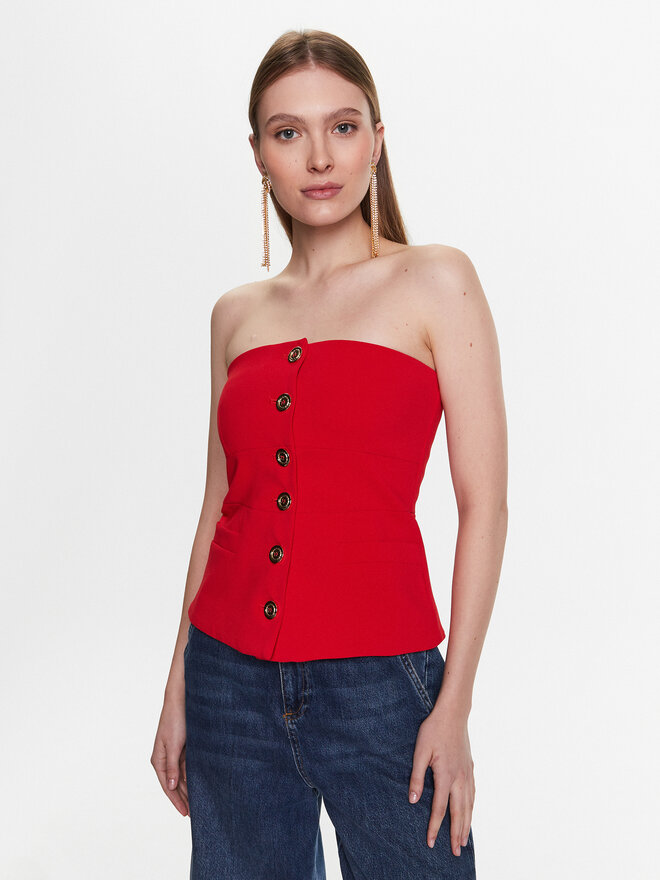 PINKO Pinko Top 100112 7624 Rot Slim Fit