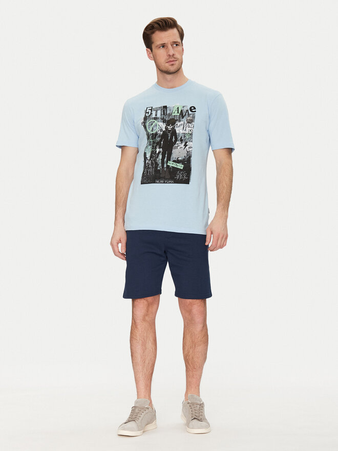 Blend Blend Camiseta 20717965 Azul Regular Fit