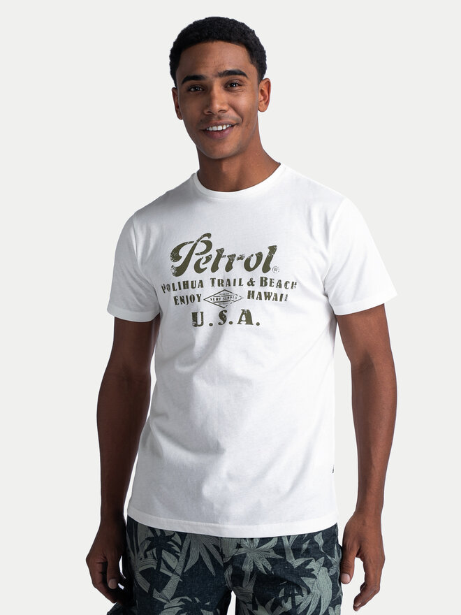 Petrol Industries Petrol Industries Camiseta M-1040-TSR600 Blanco Regular Fit