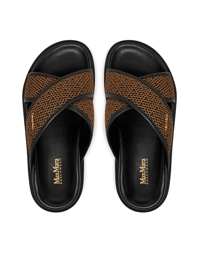 Max Mara Beachwear Pantoletten Max Mara Beachwear Party 25165210396 Braun