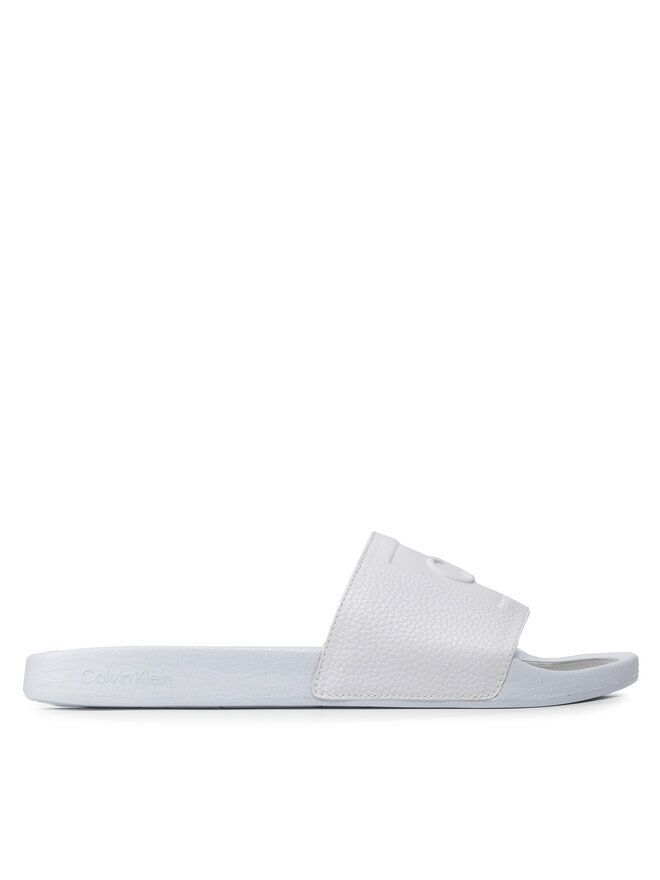 Calvin Klein Чехли Calvin Klein Pool Slide Ergonomic HM0HM00651 Бял