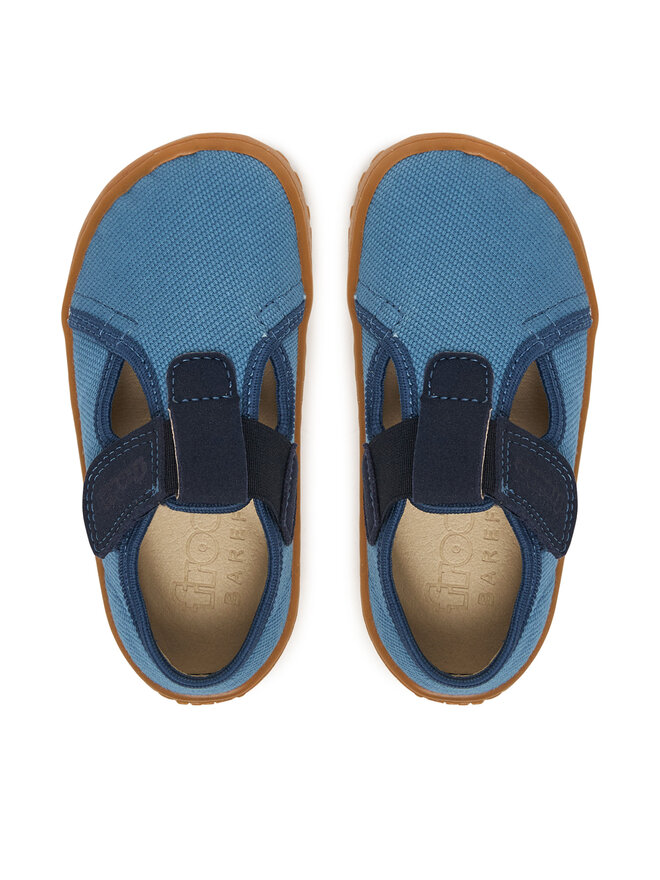 Froddo Hausschuhe Froddo Barefoot Canvas T-Bar G1700439-1 M Blau
