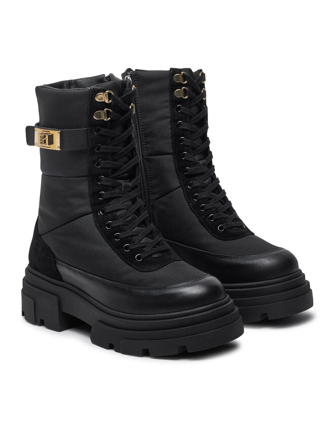Tommy Hilfiger Schnürstiefeletten Tommy Hilfiger FW0FW08246 Schwarz