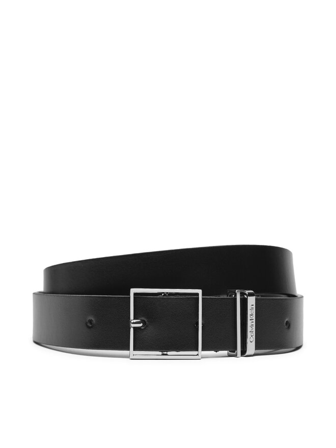 Calvin Klein Pasek Damski Calvin Klein Branded Loop Square Belt 2.5 K60K612866 Czarny