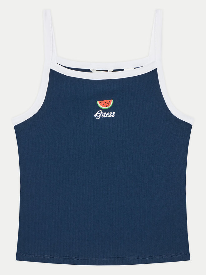 Guess Guess Marškinėliai J5GI07 KCU20 Mėlyna Slim Fit
