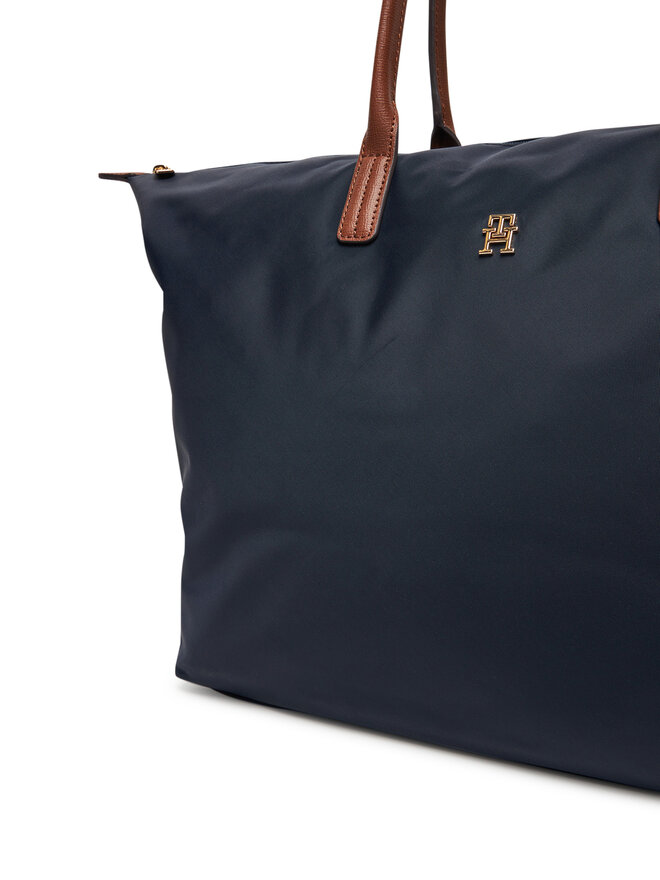 Tommy Hilfiger Táska Tommy Hilfiger Popette Maxi Tote AW0AW17996 Sötétkék
