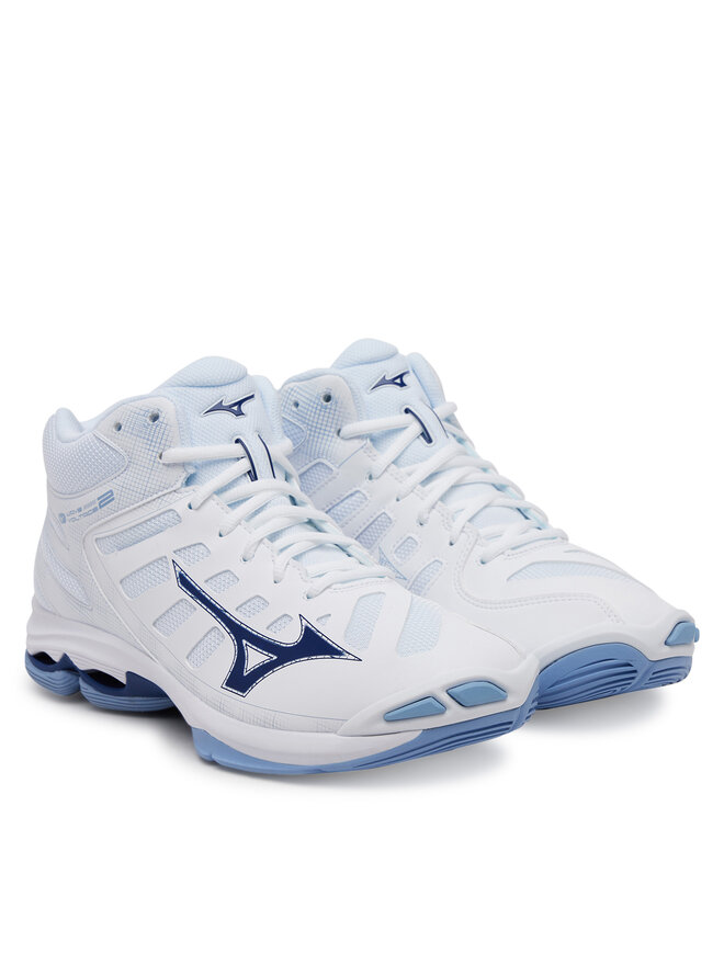 Mizuno Sálovky Mizuno Wave Voltage 2 Mid V1GA2465 Bílá