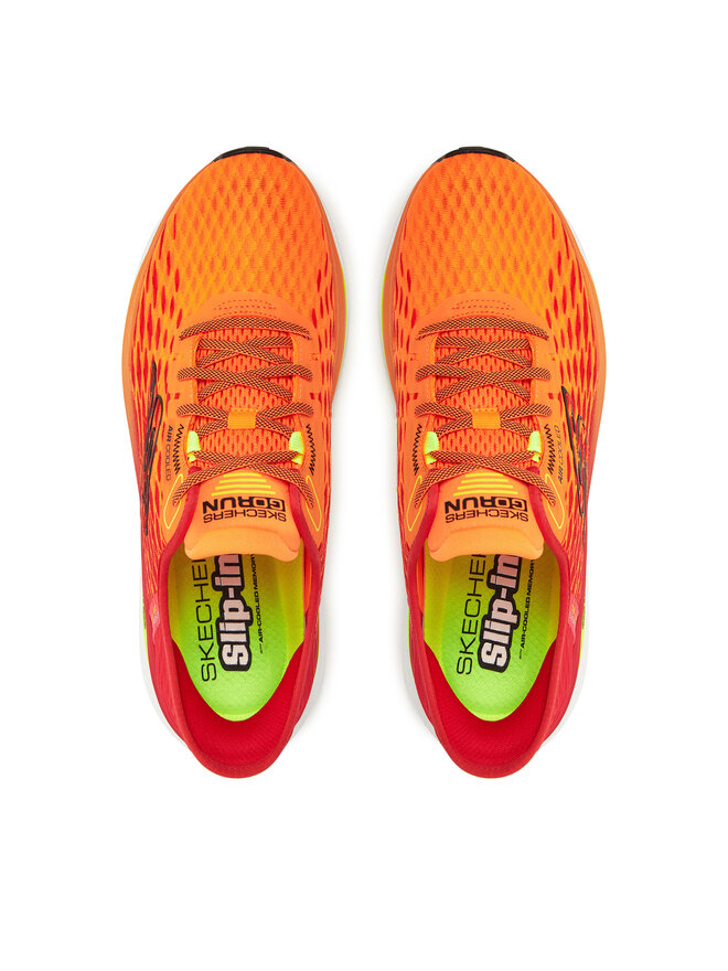 Skechers Buty do biegania Skechers Slip-Ins: Max Cushioning Propulsion - Vitality 220510/ORMT Pomarańczowy