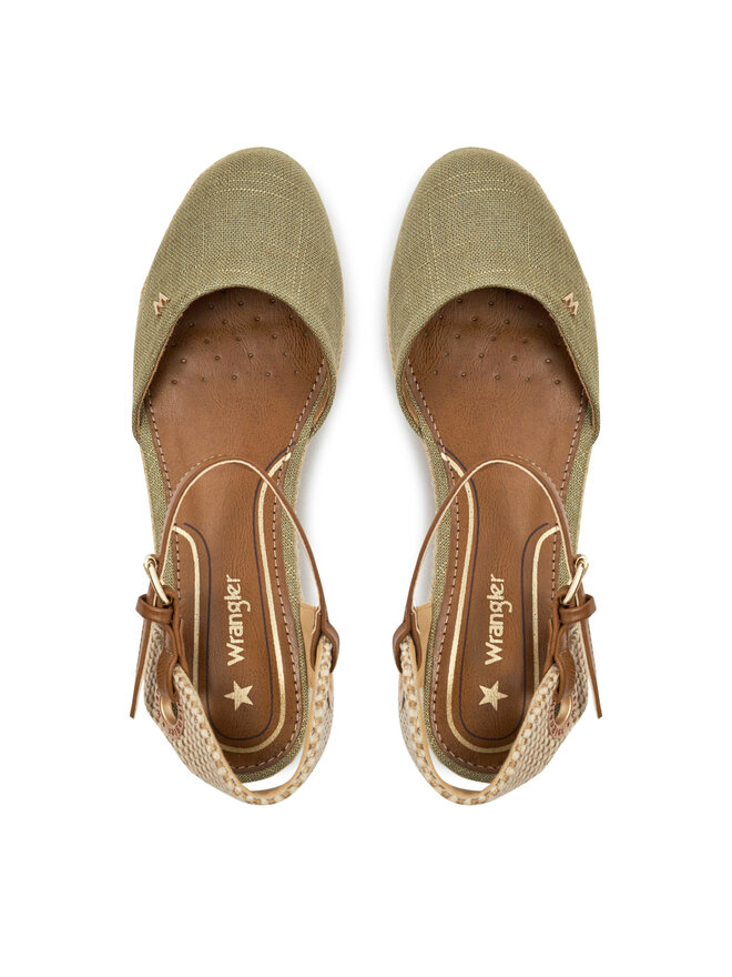 Wrangler Espadryle Wrangler Bela Women Semi Wedge 20241055 Zielony