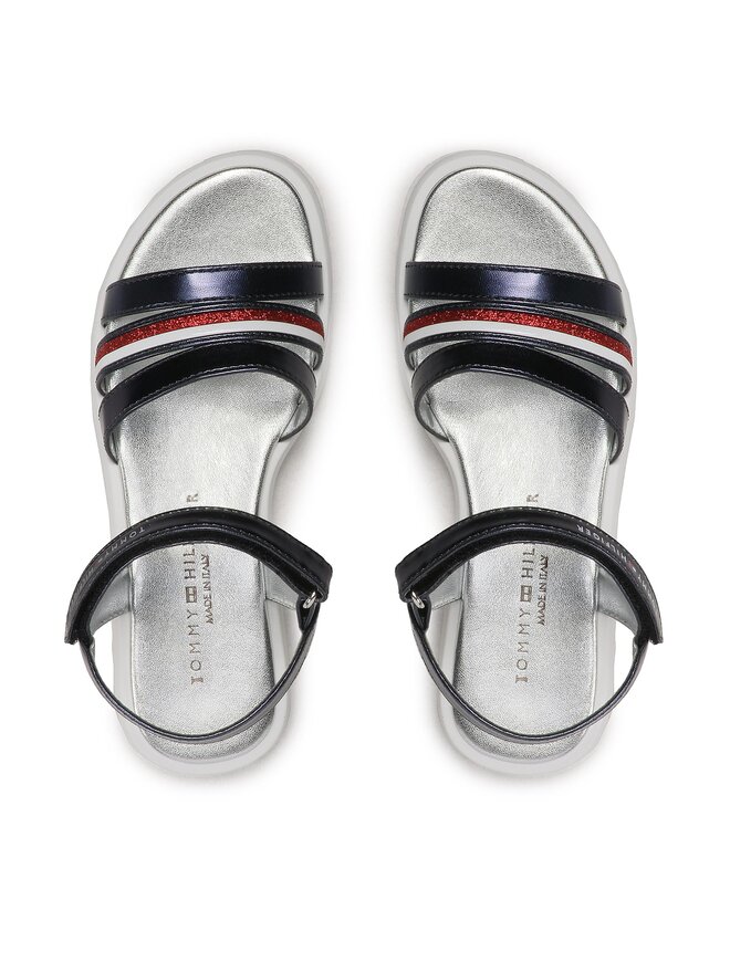 Tommy Hilfiger Σανδάλια Tommy Hilfiger Stripes Velcro T4A2-32771-1372 S Σκούρο μπλε