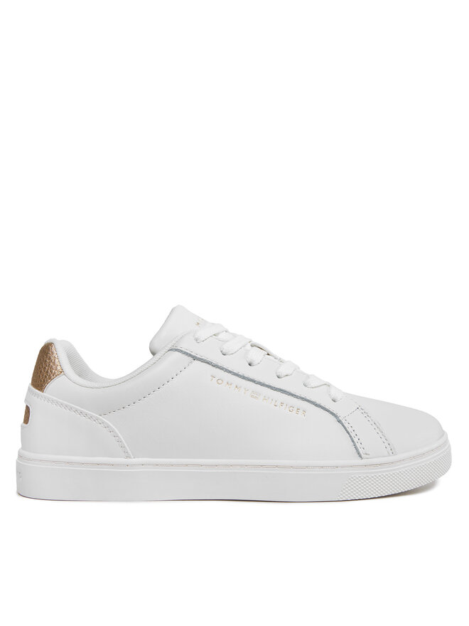 Tommy Hilfiger Sneakersy Tommy Hilfiger Essential Cupsole Sneaker Gold FW0FW07869 Écru